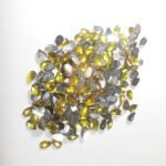 Kundan Stone Thilak  or Teardrop Shape 8X5mm Yellow Color (10grams)