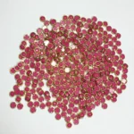 Matt Kundan(Framed) Stones Round Shape 4MM (Rose) 10grams