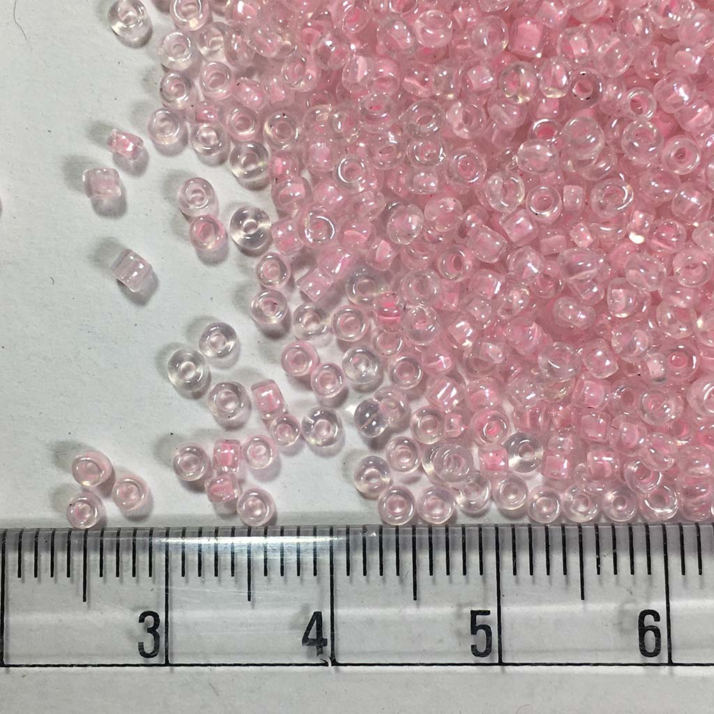 2mm Glass Seed Beads | Pearlised Pink Small Bead Supplies | Bracelet Beads  | Weaving & Embroidery Jewellery Making (Around 1700pcs / 25 grams)