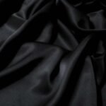 Black Poplin Fabric or Cloth (1meter)