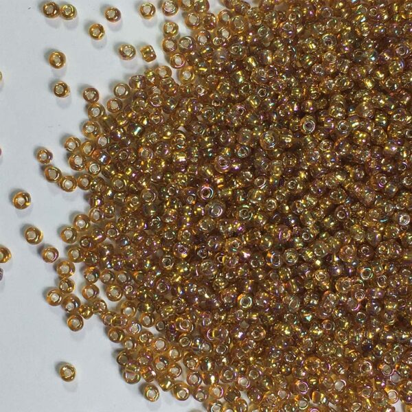 15 Grams of Round Multicolor Glass Seed Beads 2 Mm 