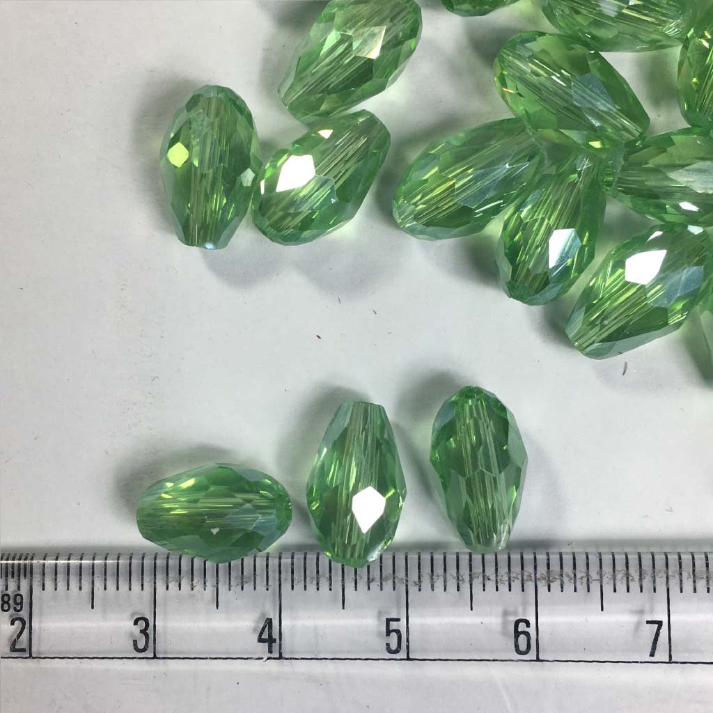 Hicarer 40 Pieces Crystal Dangle Charms Pendants Glass Drop Beads
