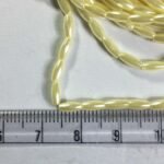 3MM Eye Shape Beads Pearl Cream Color 1Bunch (12 line) - Image 2
