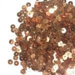 Jamki / Chamki Sequence / Round Shape Sewing Sequins Copper Color 5MM (10g)