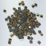 Framed Stone Flat Back Square Shape 4mm Color Gold (20Grams)