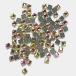 Framed Stone Flat Back Square Shape 5mm Multicolor (10Grams)