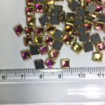 Framed Stone Flat Back Square Shape 5mm Multicolor (10Grams) - Image 2
