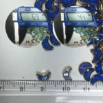 Crescent or Moon Shape Framed Kundan Stone 6x4mm (10 grams) - Image 3