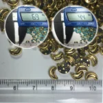 Crescent or Moon Shape Framed Kundan Stone 6x4mm (10 grams) - Image 4