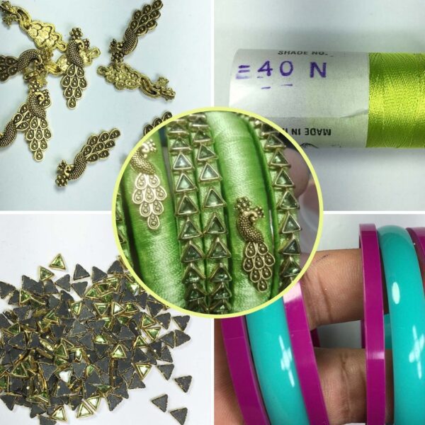 Multi Color Silk Thread Bangles – Taraali LLC