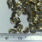 S-Shape Framed Kundan Stone White Color 8x4mm (20 grams) - Image 2