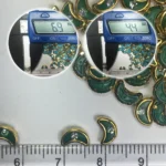 Crescent or Moon Shape Framed Kundan Stone 6x4mm (10 grams) - Image 5