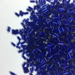 Cut Beads or Tube Bead (4mm) ink Blue Color (25grams)