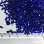 Cut Beads or Tube Bead (4mm) ink Blue Color (25grams) - Image 2