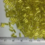 Cut Beads or Tube Bead (4mm) Yellow Color (25grams) - Image 2
