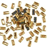 Rectangle Framed Kundan Stone Flat Back Mount 7.5x3.5MM (20grams) - Image 4
