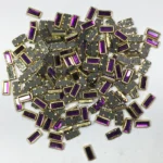 Rectangle Framed Kundan Stone Flat Back Mount 7.5x3.5MM (20grams) - Image 5