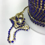 Stone Chain Blue Color Size No.14PP (1Meter)