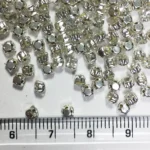 Crystal Silver Color Rhinestones Sliver Base Sewing Claw 3mm Round Shape (10grams) - Image 2