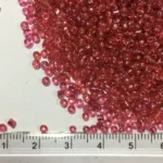 Glass Seed or Sugar Beads 2mm  Color Grape Red (25grams) - Image 2