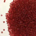 Glass Seed or Sugar Beads 2mm  Color Maroon (25grams)