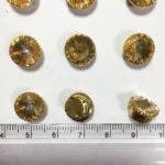 Kundan Clip Stone Round Shape Sewing Gold Color 10mm (10 Pcs) - Image 2