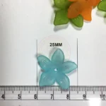 25mm Mixed Color Clear Flower Shape Brooch Material or Charms (10grams) - Image 3