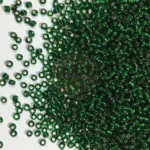 Glass Seed or Sugar Beads Size 2mm Green Color (Astar Brand) 25 Grams