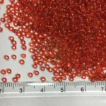 Glass Seed or Sugar Beads Size 2mm Red Color 25 Grams - Image 2