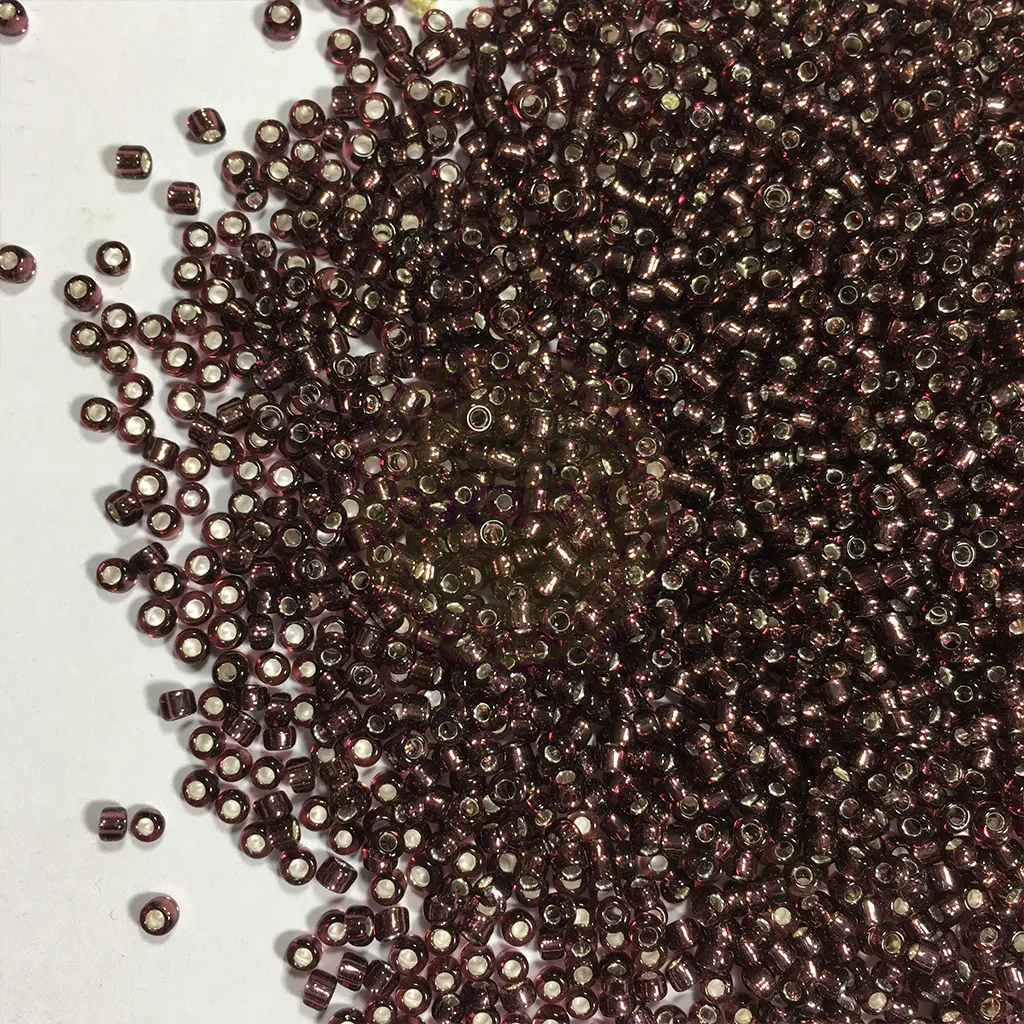Glass Seed or Sugar Beads Size 2mm Wine Color (Astar Brand) 25 Grams - Image 1