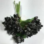 Artificial Pollen Flower for Jewelry Making (Black Colors) 1bunch - Image 2