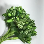 Artificial Pollen Flower for Jewelry Making (Green Colors) 1bunch