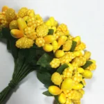 Artificial Pollen Flower for Jewelry Making (Yellow Color) 1bunch