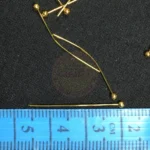 Gold plated flexible ball pins - pollen or fuse pin (28mm length) - Image 3
