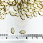 Matt Kundan (Framed) Stones Eye Shape 6mmx4mm White Color (10grams) - Image 3