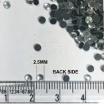 Hotfix Kundan Stone Round Shape 2.5mm White Color (10grams) - Image 3