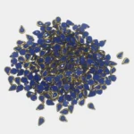 Matt Kundan (Framed) Stones Drop Shape 4mmx6mm Blue Color (10grams)