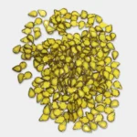 Matt Kundan (Framed) Stones Drop Shape 4mmx6mm Yellow Color (10grams)