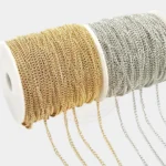 Jewellery Making Chain (1 Meter) – Golden & Silver Color