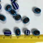 Blue Evil Eye 10mm Glass Beads for Making Charm Bracelet Jewelry (10grams) - Image 3