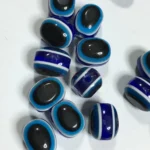 Blue Evil Eye 10mm Glass Beads for Making Charm Bracelet Jewelry (10grams) - Image 4