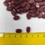 Tablet bead Oval shape Maroon Color (20grams) Size 10-7-4mm - Image 3