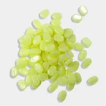 Tablet bead Oval shape Light Yellow Color (20grams) Size 10-7-4mm
