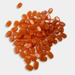 Tablet bead Oval shape Orange Color (20grams) Size 10-7-4mm