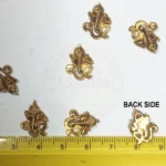 Antique Gold Om Type Ganesh Metal Pendants for Jewellery & Craft Making - 1piece - Image 3