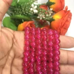 Crackle Glass beads Size 8mm Rose Color (1Line)