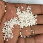 Matt Finish Cut Beads or Cutdana-2mm Half White Color (25 grams) - Image 2