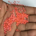 Matt Finish Cut Beads or Cutdana-2mm Orange Color (25 grams) - Image 2