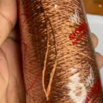 Zari Thread Cone for Embroidery 6 Strand - 1pc - Image 2