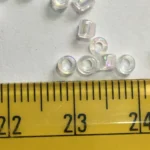 3MM Glass Sugar Beads White Color - Pack of 25grams - Image 3